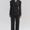 Hudson zwarte Blazer met zandloperfiguur