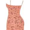 Ilayda Sorbet mini-jurk met geborduurde bloemenkant
