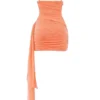 India Sorbet gerimpelde mini-jurk
