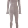 Isis Mink Jumpsuit van zware chenille voor thuis