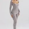 Isis Mink Jumpsuit van zware chenille voor thuis