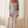 Isis Mink Jumpsuit van zware chenille voor thuis
