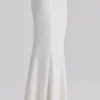 Isorella witte maxi-rok van katoen met broderie anglaise