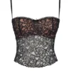 Jacinta Zwarte kanten cami-top