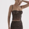 Jacinta Zwarte kanten cami-top