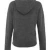 Jionni antracietgrijze Hoodie van kasjmiermix
