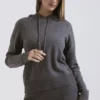 Jionni antracietgrijze Hoodie van kasjmiermix