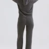 Jionni antracietgrijze Hoodie van kasjmiermix