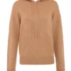Jionni Camel Hoodie van kasjmiermix