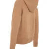 Jionni Camel Hoodie van kasjmiermix