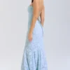 Joan Bluebell maxi-jurk met vetersluiting aan de achterkant