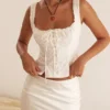 Juana witte top met broderie anglaise