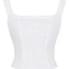 Juana witte top met broderie anglaise