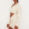 Julietta beige linnen jurk met uitsnijding