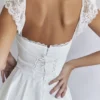Kaia ivoorkleurige A-lijn mini-jurk
