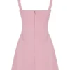 Kara Pink Quartz mini-jurk