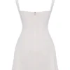 Kara Vintage crèmekleurige mini-jurk
