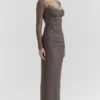 Katarina Smoke maxi-jurk
