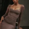 Katarina Smoke maxi-jurk