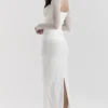 Katarina witte maxi-jurk