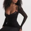 Katarina zwarte maxi-jurk