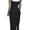 Katarina zwarte maxi-jurk