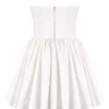Katherine witte strapless mini-korsetjurk