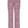Keala Violet bloemenbroek met uitsnijdingen