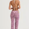Keala Violet bloemenbroek met uitsnijdingen