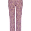 Keala Violet bloemenbroek met uitsnijdingen