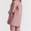 Kiera Warmroze veganistisch leren oversized Blazers