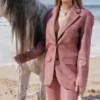 Kiera Warmroze veganistisch leren oversized Blazers
