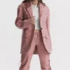Kiera Warmroze veganistisch leren oversized Blazers
