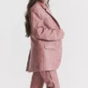 Kiera Warmroze veganistisch leren oversized Blazers