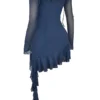 Kiki mini-jurk met ruches in French Navy