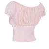 Kitty Baby Pink Top met plooien