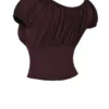 Kitty Rich bruine top met plooien