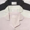 Klassieke pyjama Roze zachte modaal pyjama Set