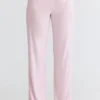 Klassieke pyjama Roze zachte modaal pyjama Set
