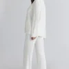 Klassieke pyjama’s Ivoor Zachte modale pyjama-set