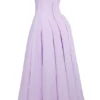 Lady Orchid Twill strapless midi-jurk van tule