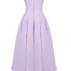 Lady Orchid Twill strapless midi-jurk van tule
