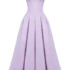 Lady Orchid Twill strapless midi-jurk van tule
