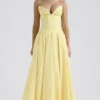Lady Sunshine strapless midi-jurk van tule