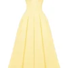 Lady Sunshine strapless midi-jurk van tule