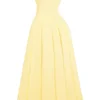 Lady Sunshine strapless midi-jurk van tule
