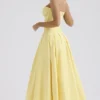 Lady Sunshine strapless midi-jurk van tule