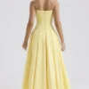 Lady Sunshine strapless midi-jurk van tule