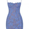 Lala Lavender Lace Mini Jurk