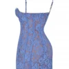 Lala Lavender Lace Mini Jurk